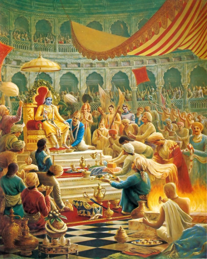 King Krishna in Dwarka