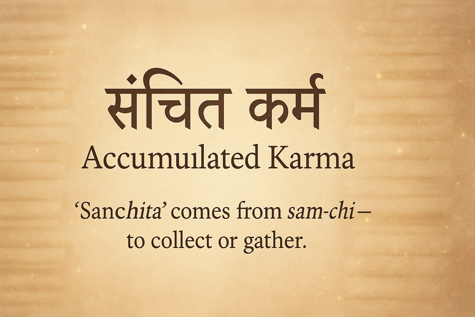 Meaning of Sanchita Karma