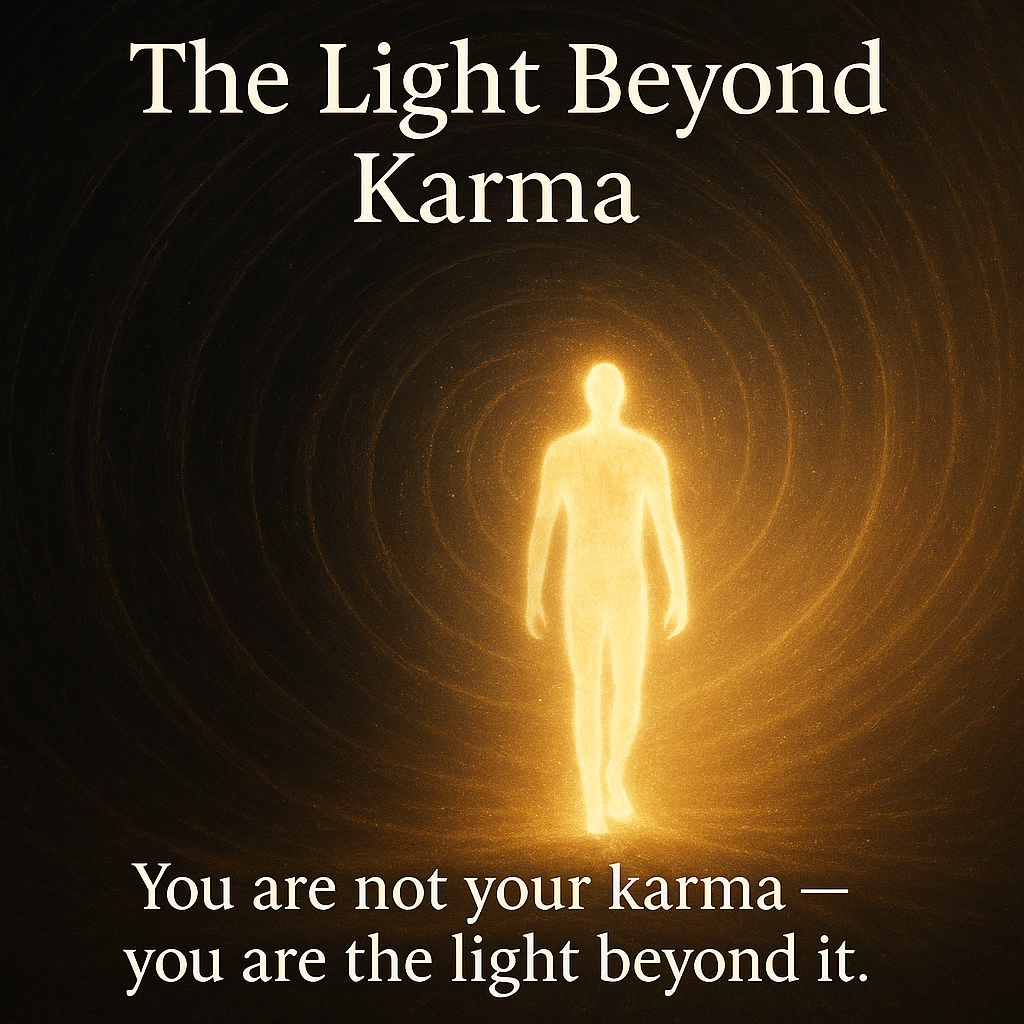 You are not your Karma, you are the light beyond it.