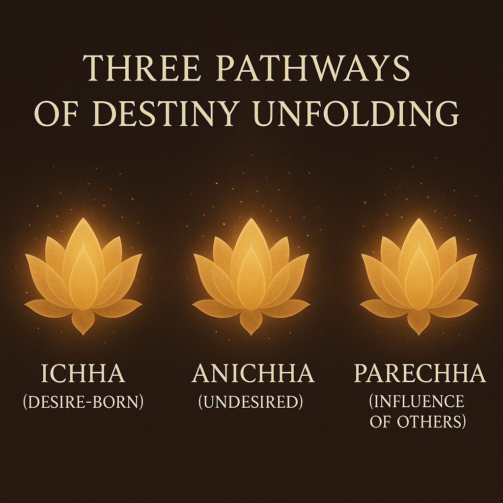 The three types of prarabdha karma