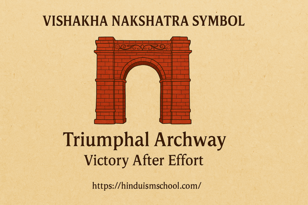 Vishakha Nakshatra Symbol: Triumphal Archway symbolizing victory comes after efforts.